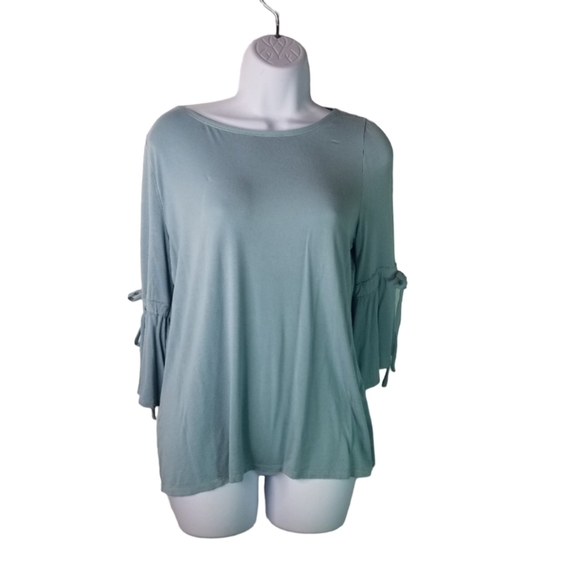 White House Black Market Tops - Whbm seafoam robins egg shirt
